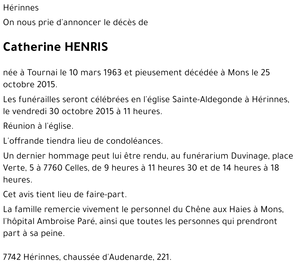 Catherine Henris