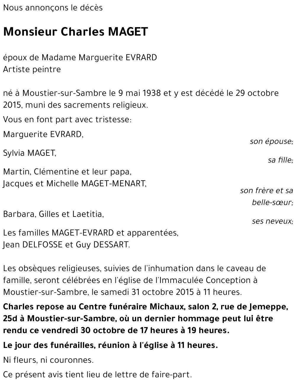 Charles MAGET