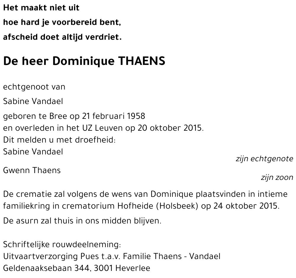 Dominique THAENS