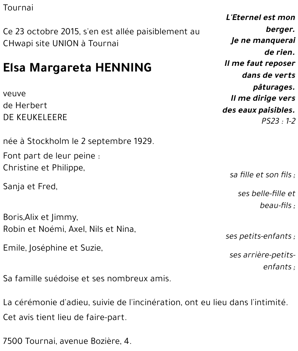 Elsa HENNING