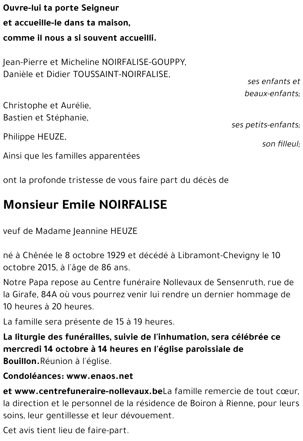 Emile NOIRFALISE