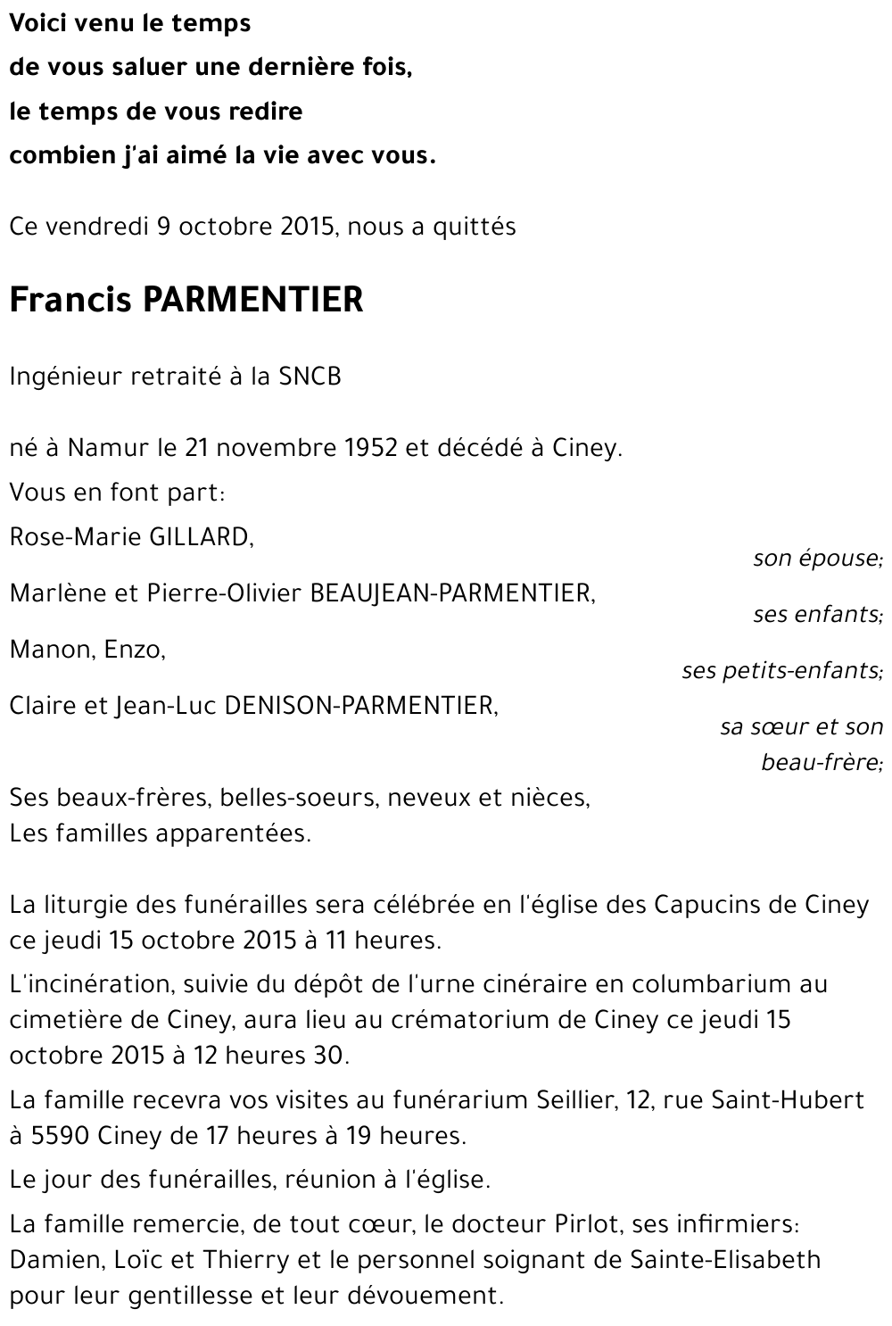 Francis PARMENTIER