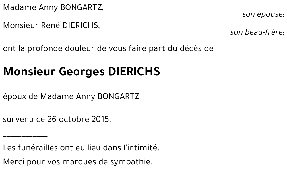 Georges DIERICHS