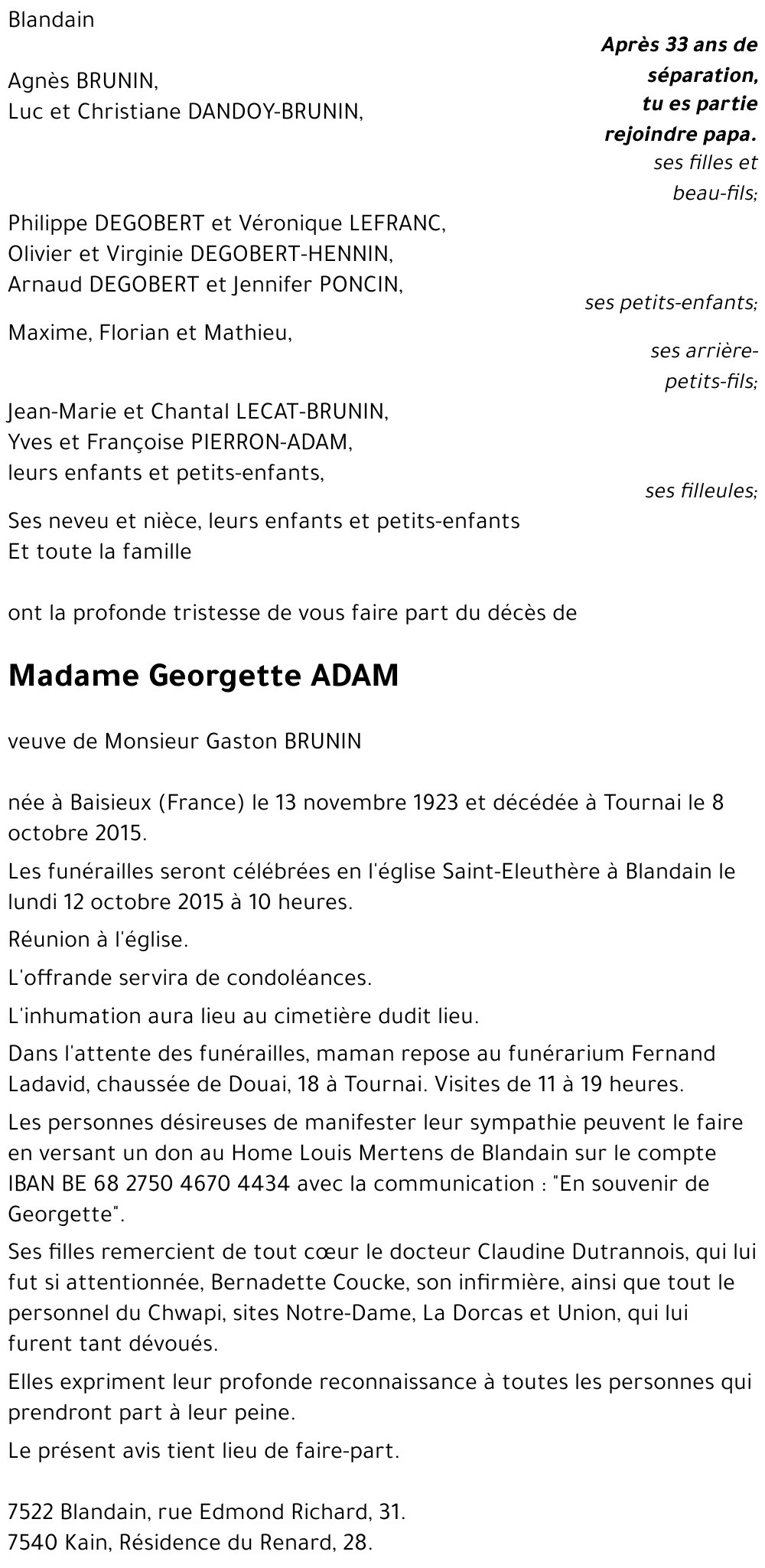 Georgette ADAM