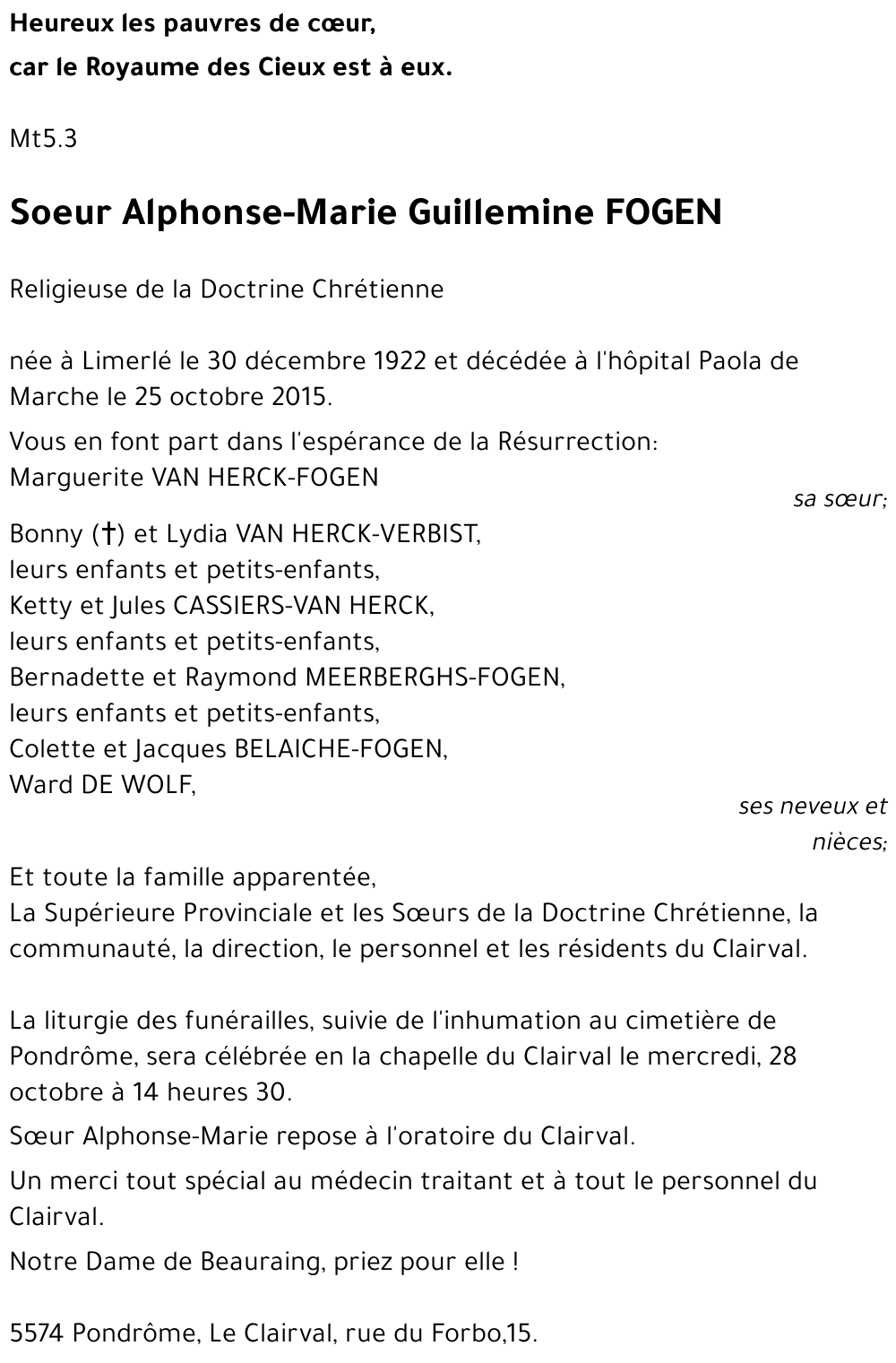 Guillemine FOGEN