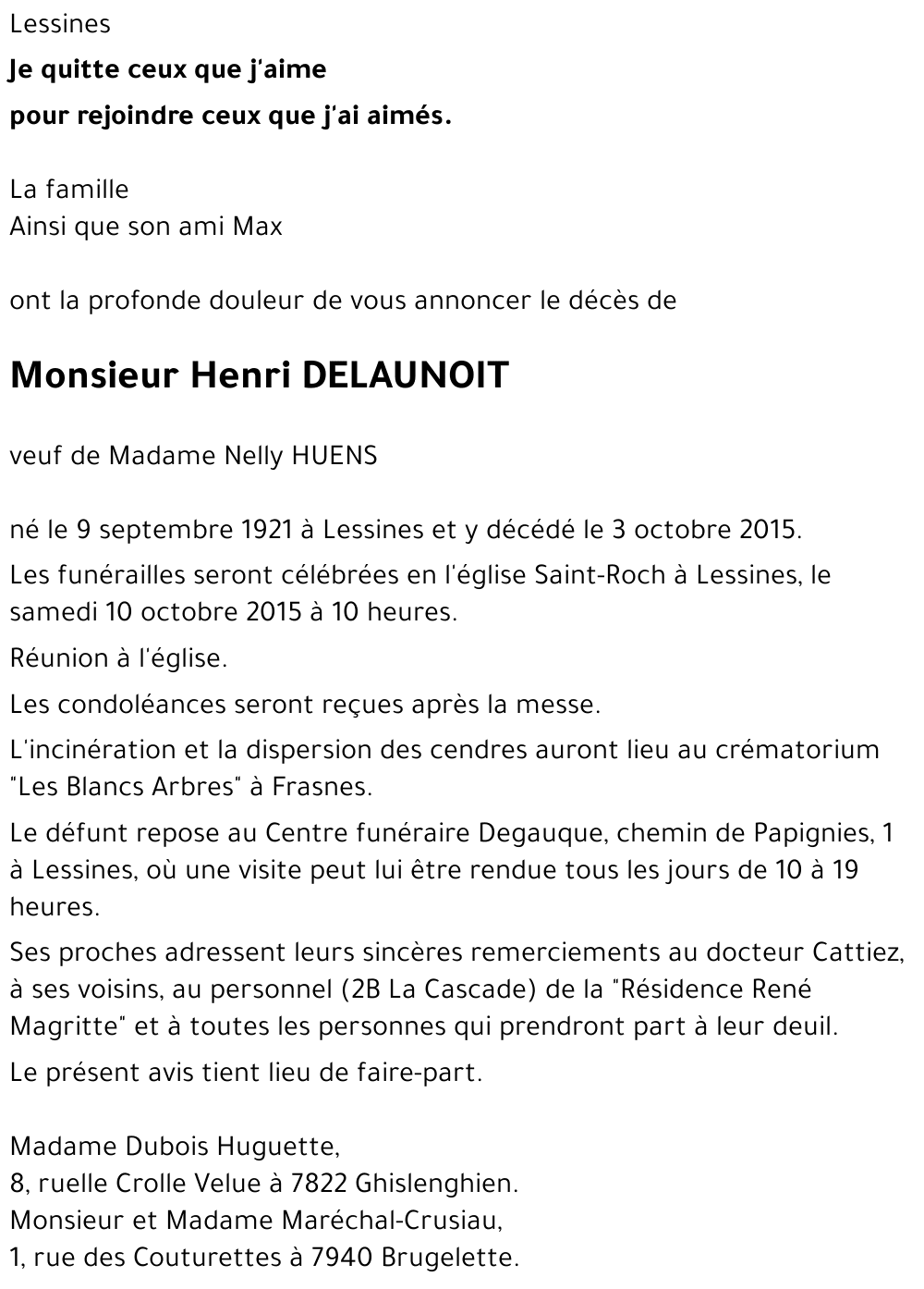 Henri DELAUNOIT