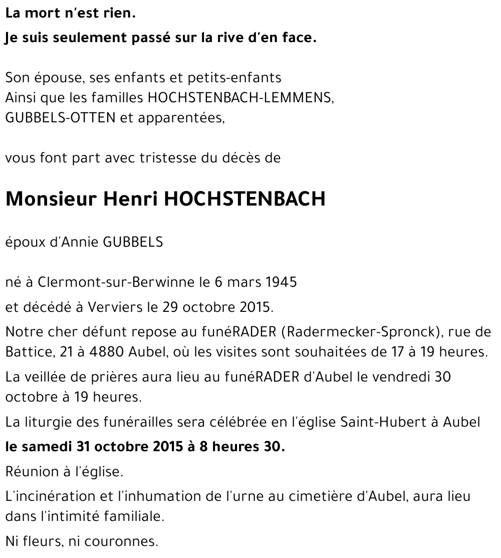 Henri HOCHSTENBACH