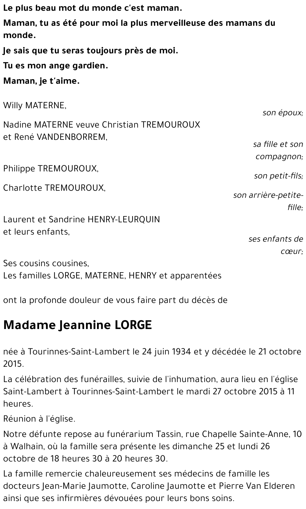 Jeannine LORGE