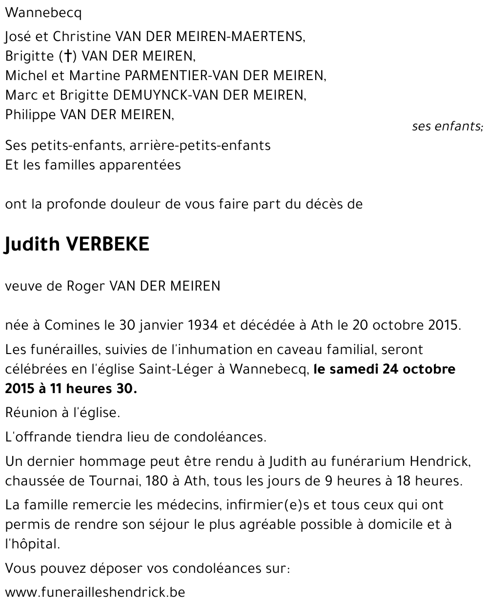 Judith VERBEKE