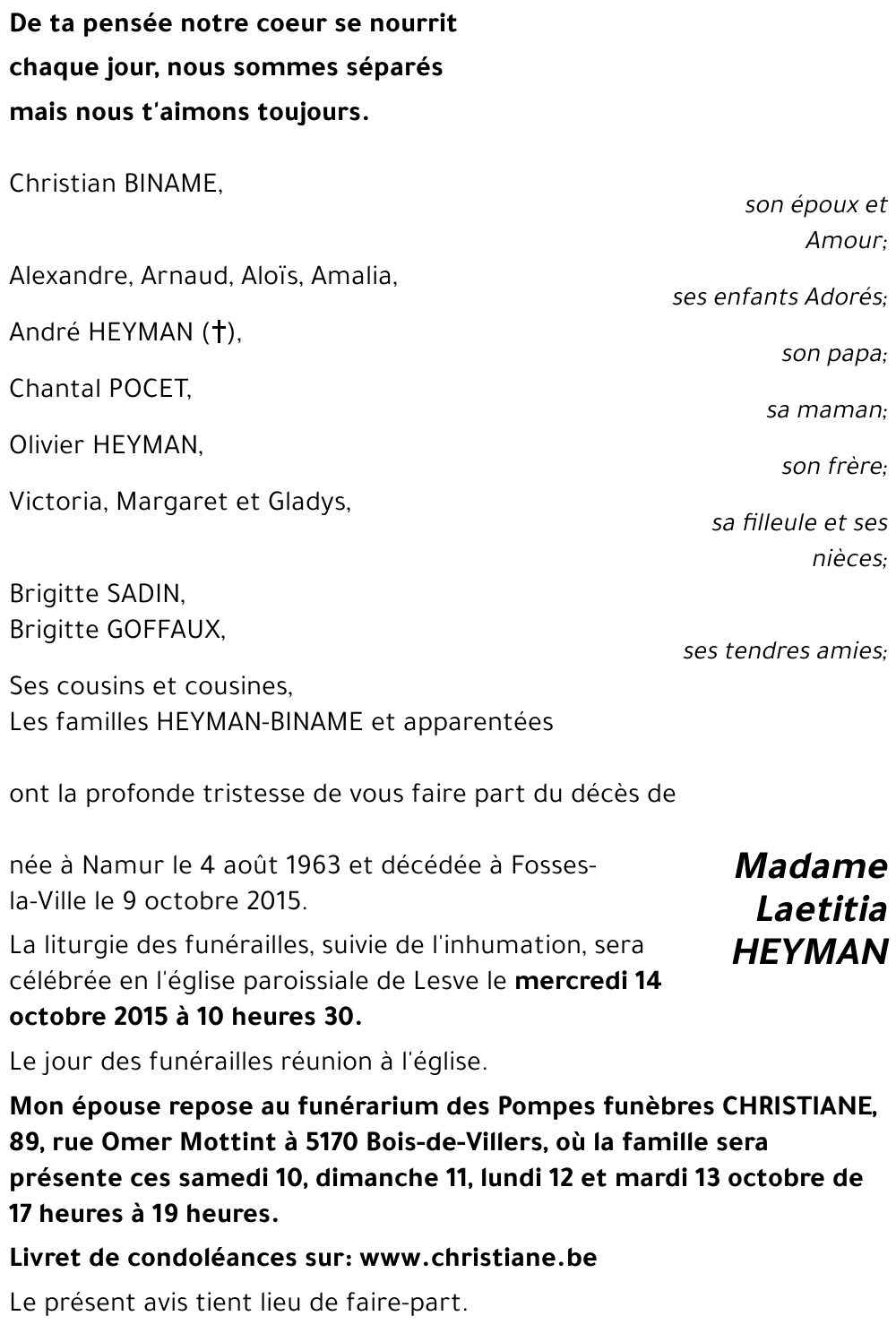 Laetitia HEYMAN
