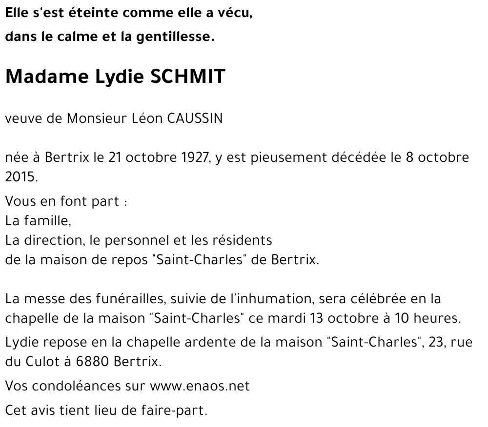 Lydie SCHMIT