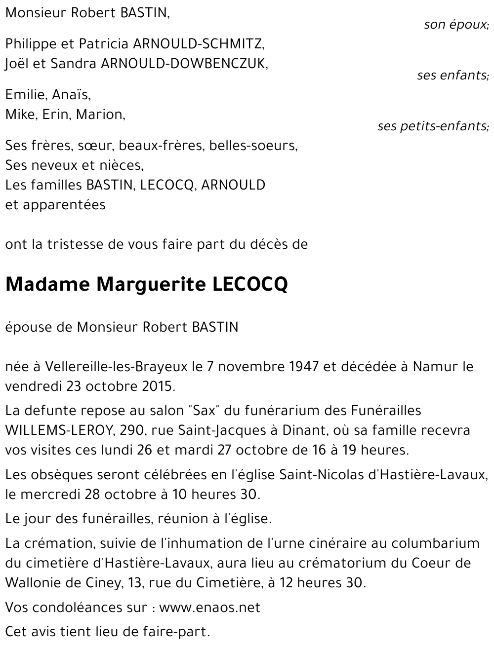 Marguerite LECOCQ