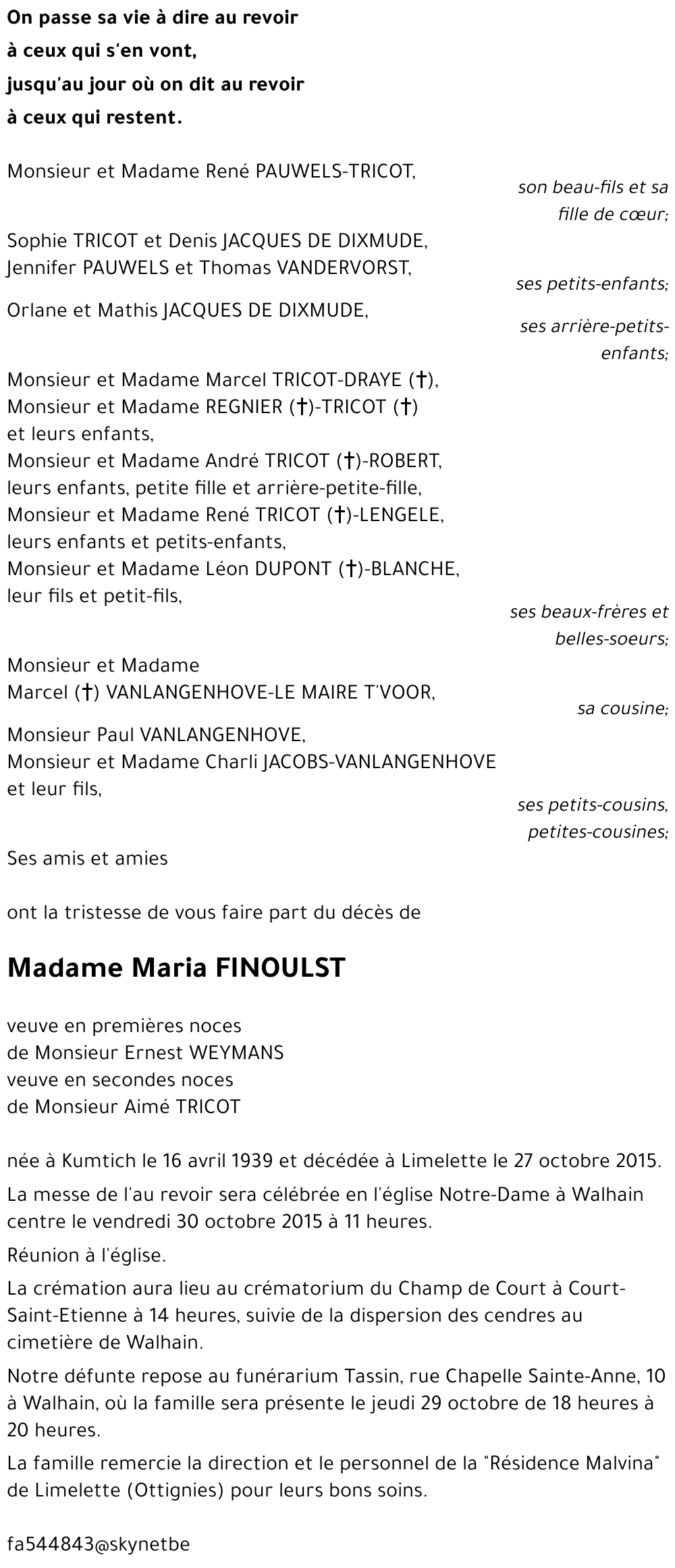 Maria FINOULST