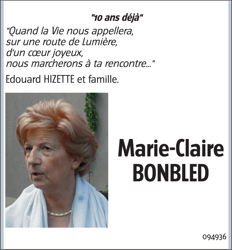 Marie-Claire BONBLED