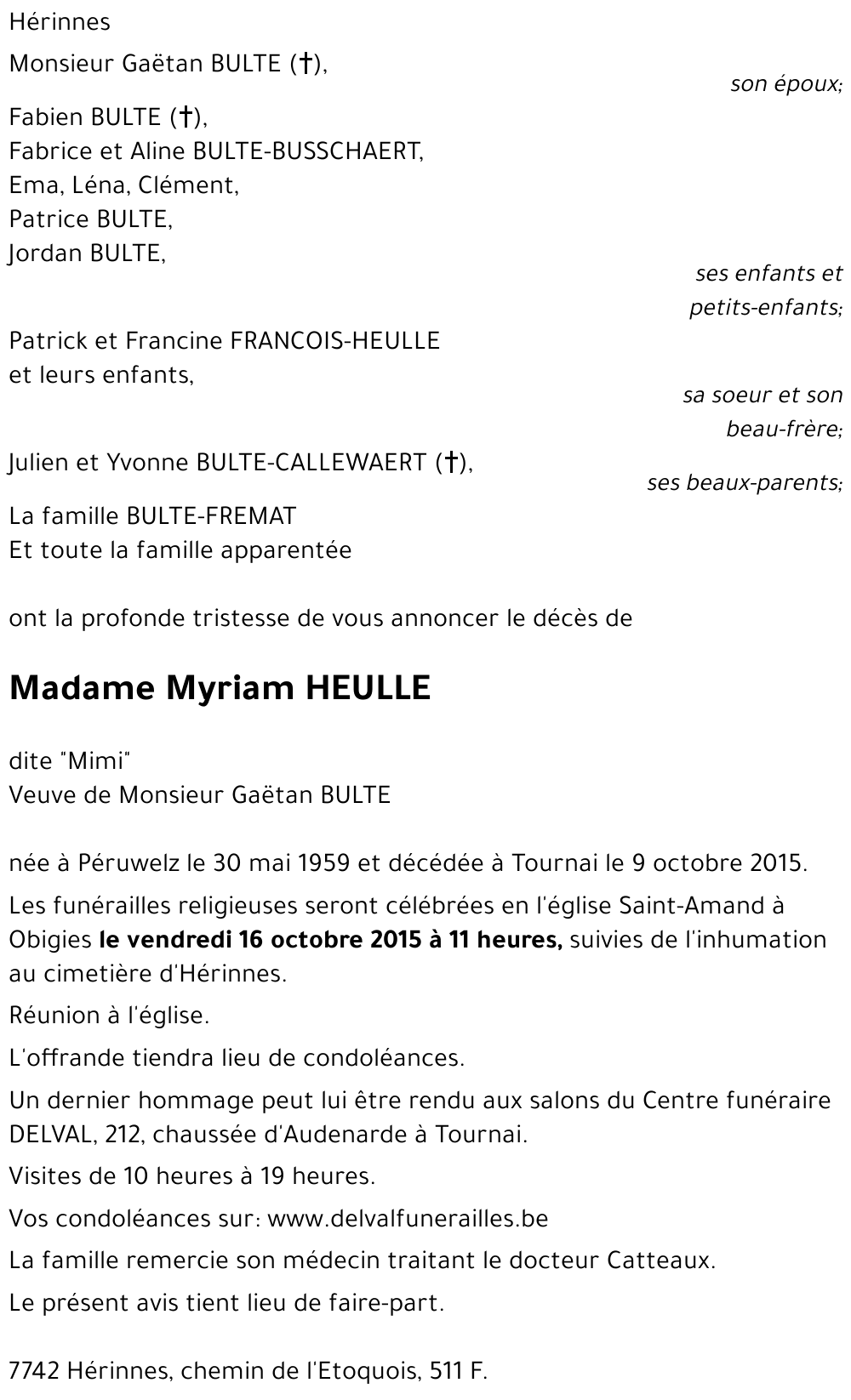 Myriam HEULLE
