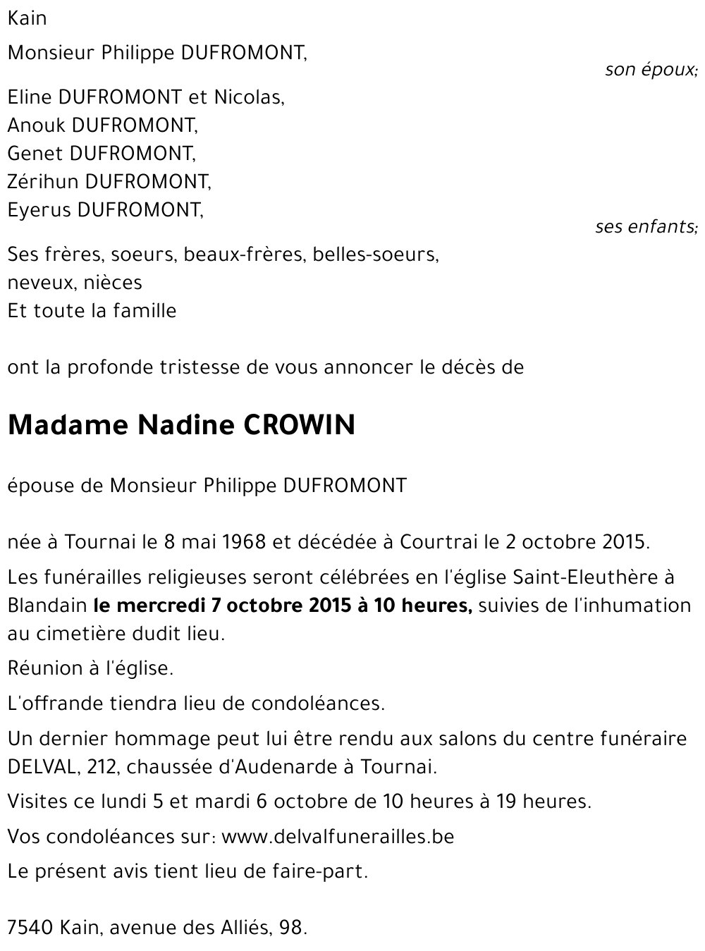 Nadine CROWIN