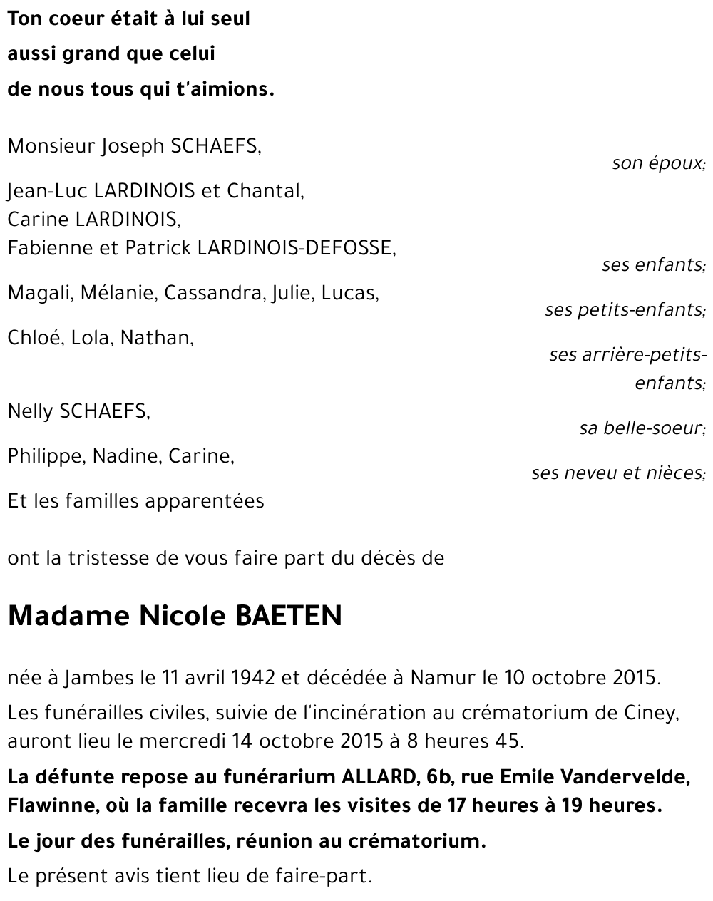 Nicole BAETEN