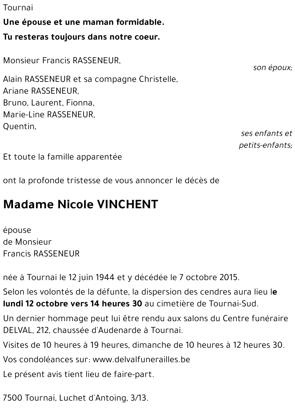 Nicole VINCHENT
