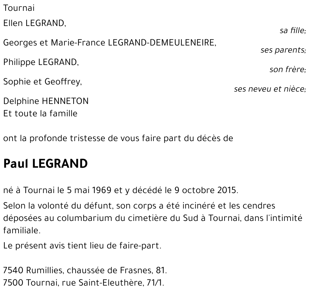 Paul LEGRAND