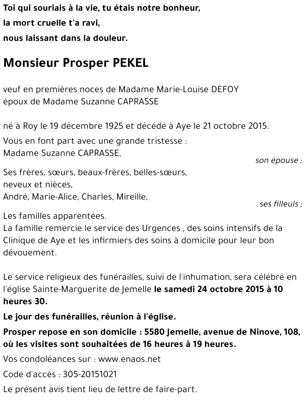 Prosper PEKEL