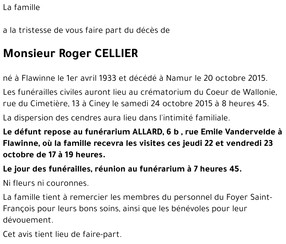 Roger CELLIER