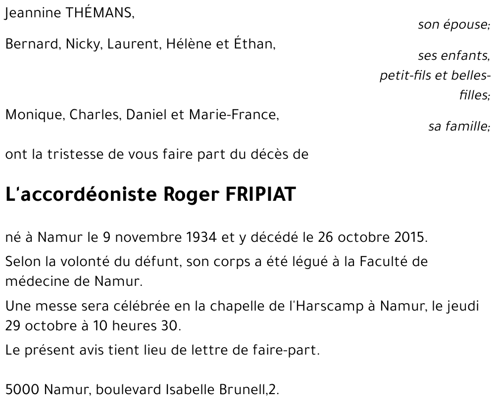 Roger FRIPIAT