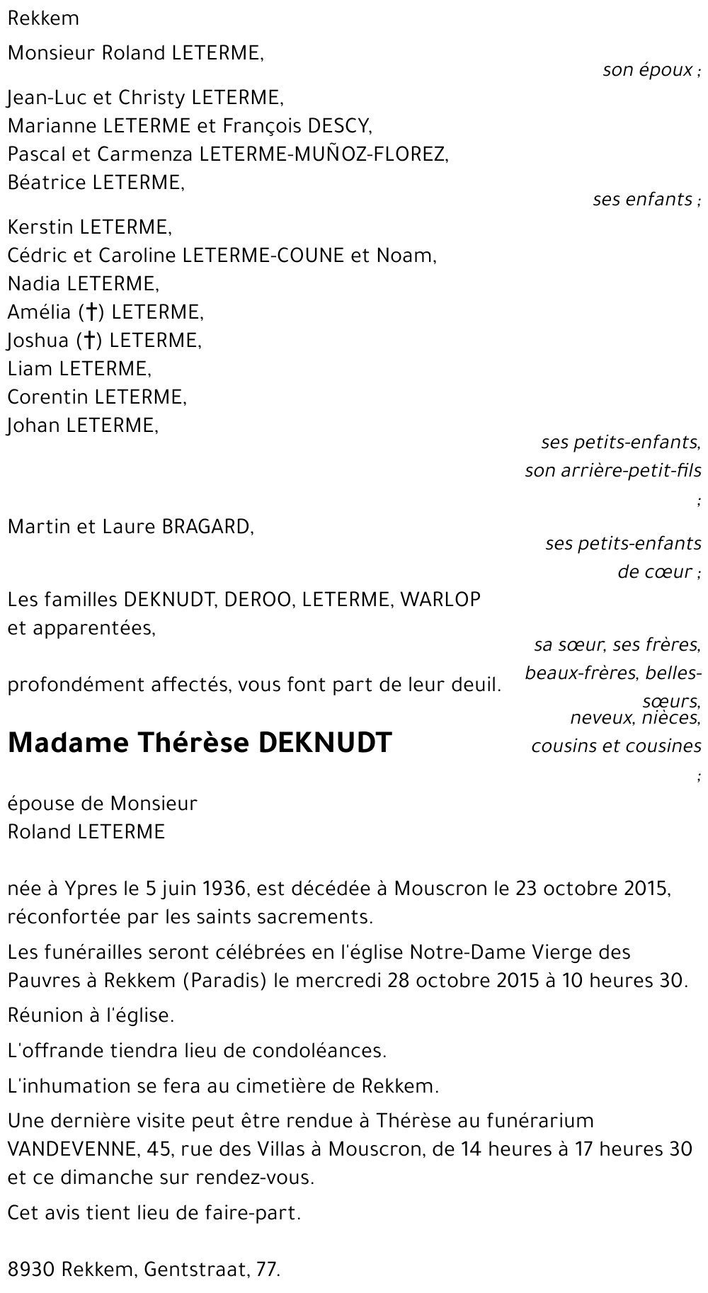Thérèse DEKNUDT