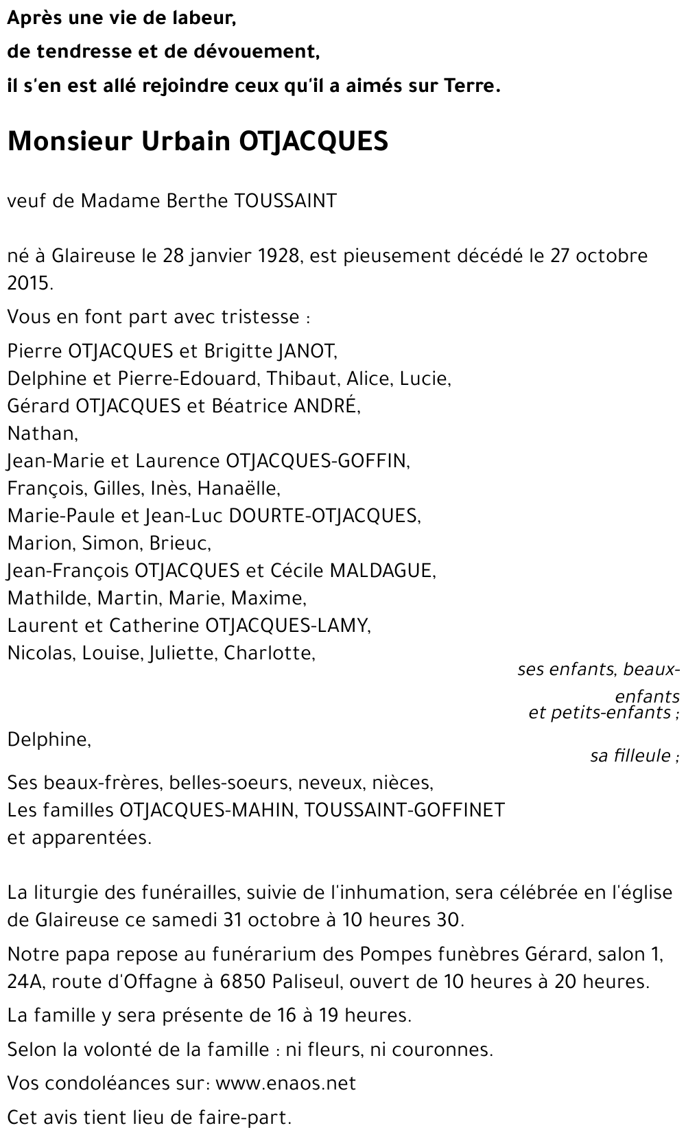 Urbain OTJACQUES