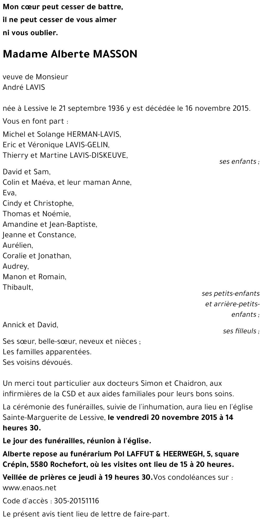 Alberte MASSON