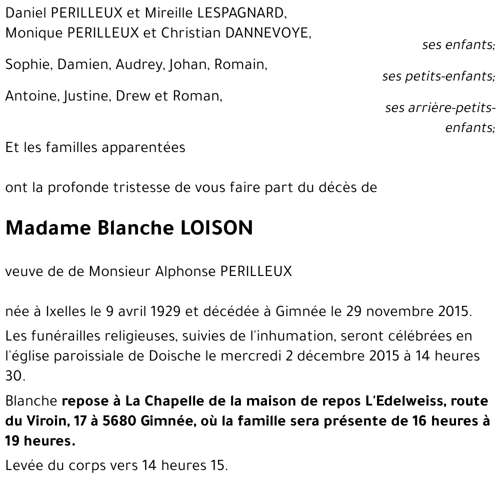 Blanche LOISON