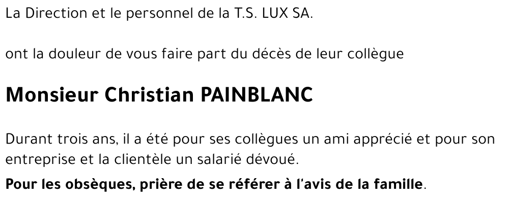 Christian PAINBLANC