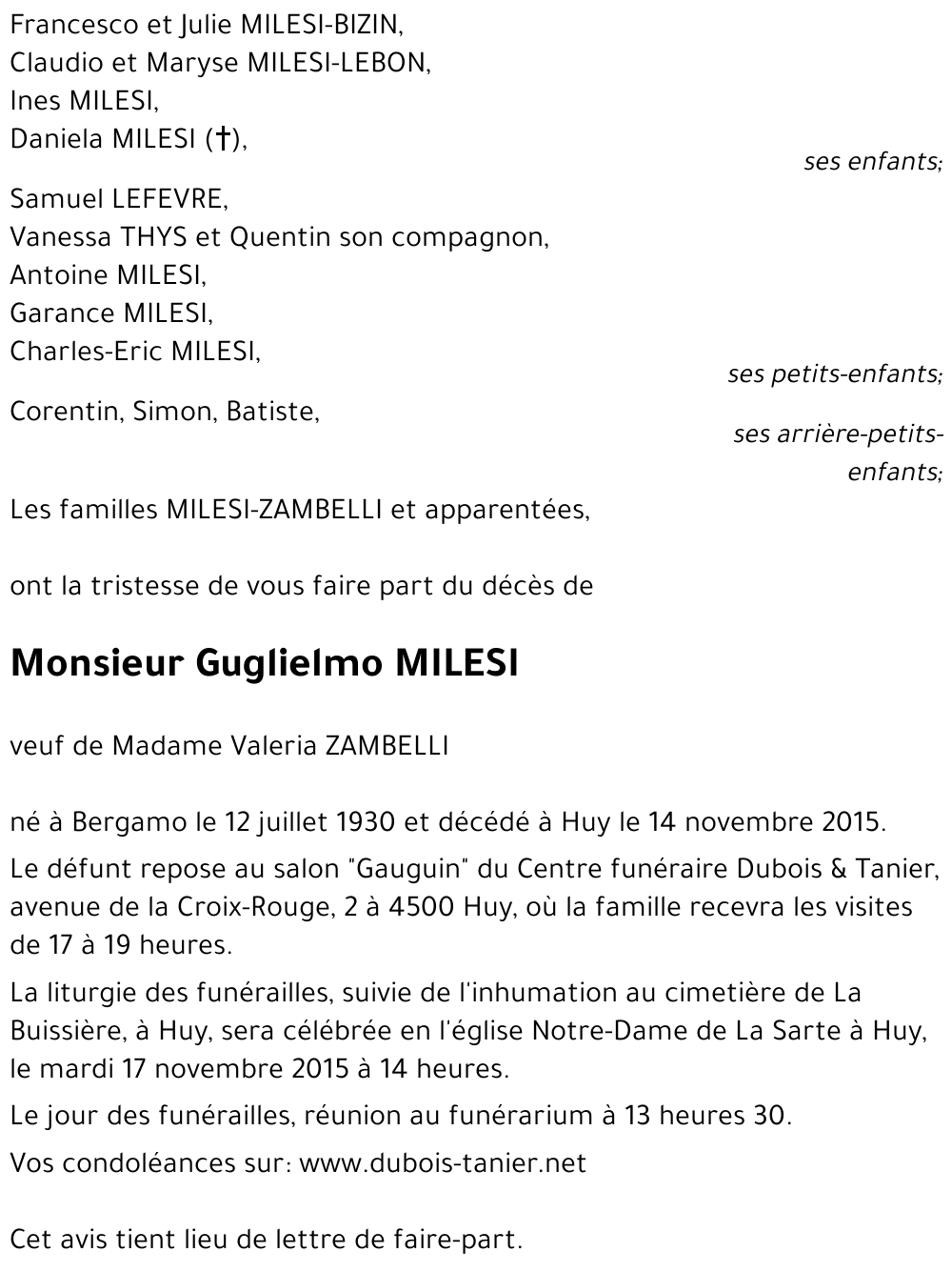 Guglielmo MILESI