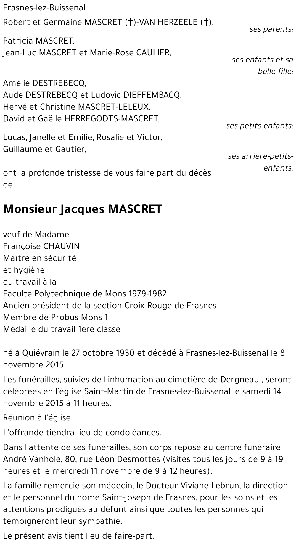 Jacques MASCRET