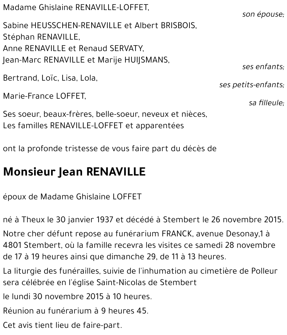 Jean RENAVILLE