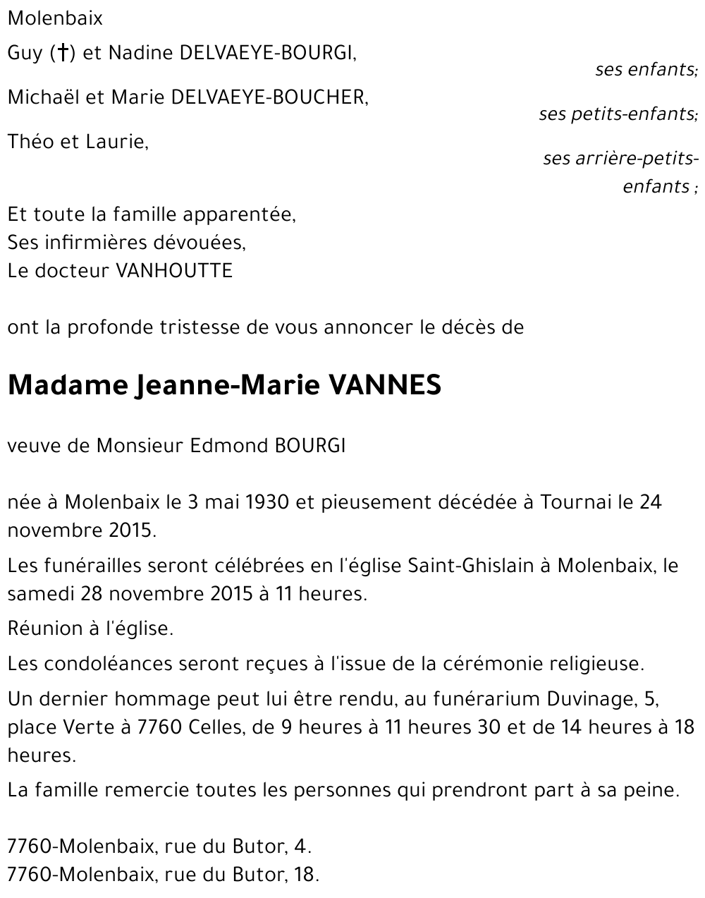 Jeanne-Marie VANNES