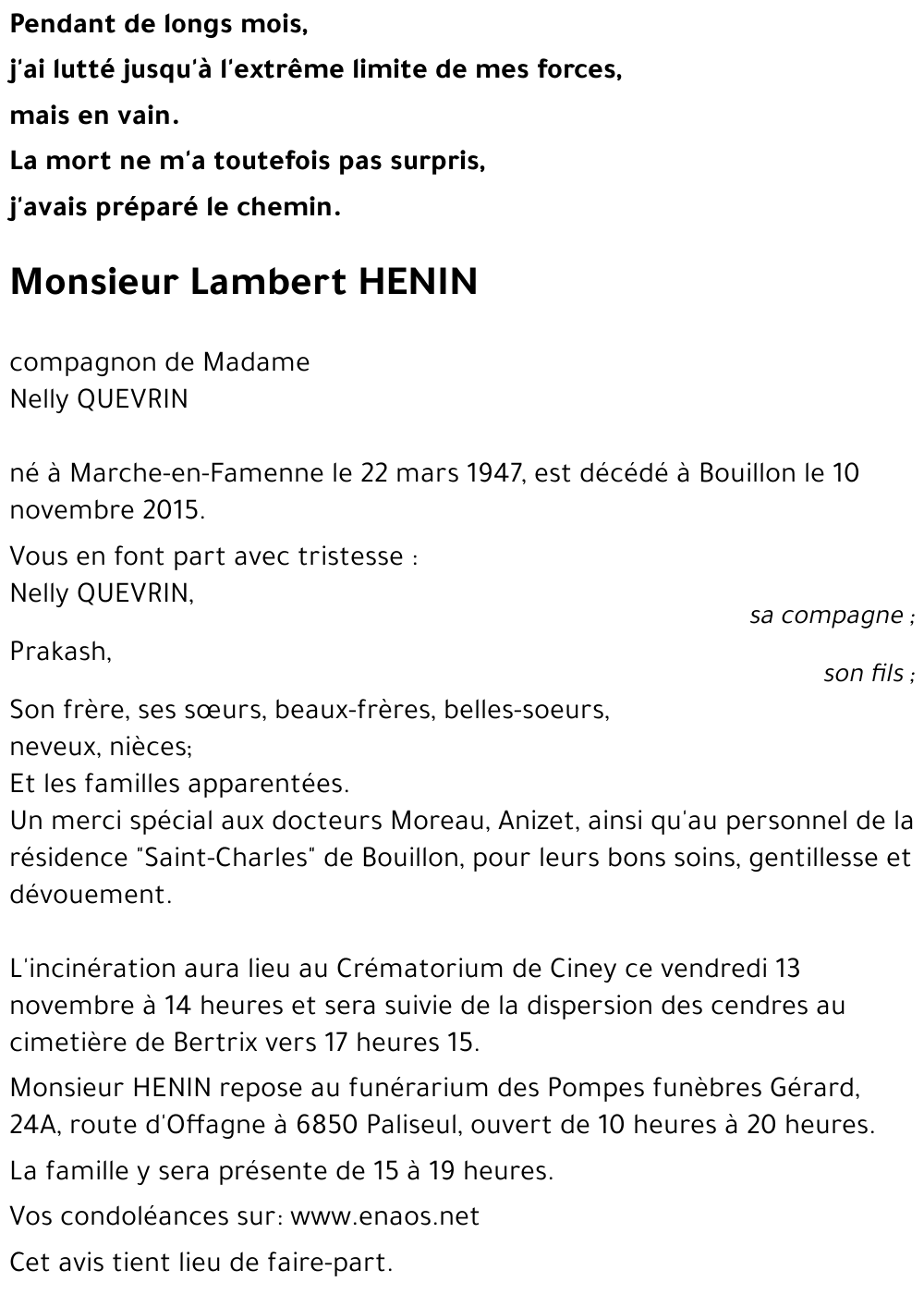 Lambert HENIN