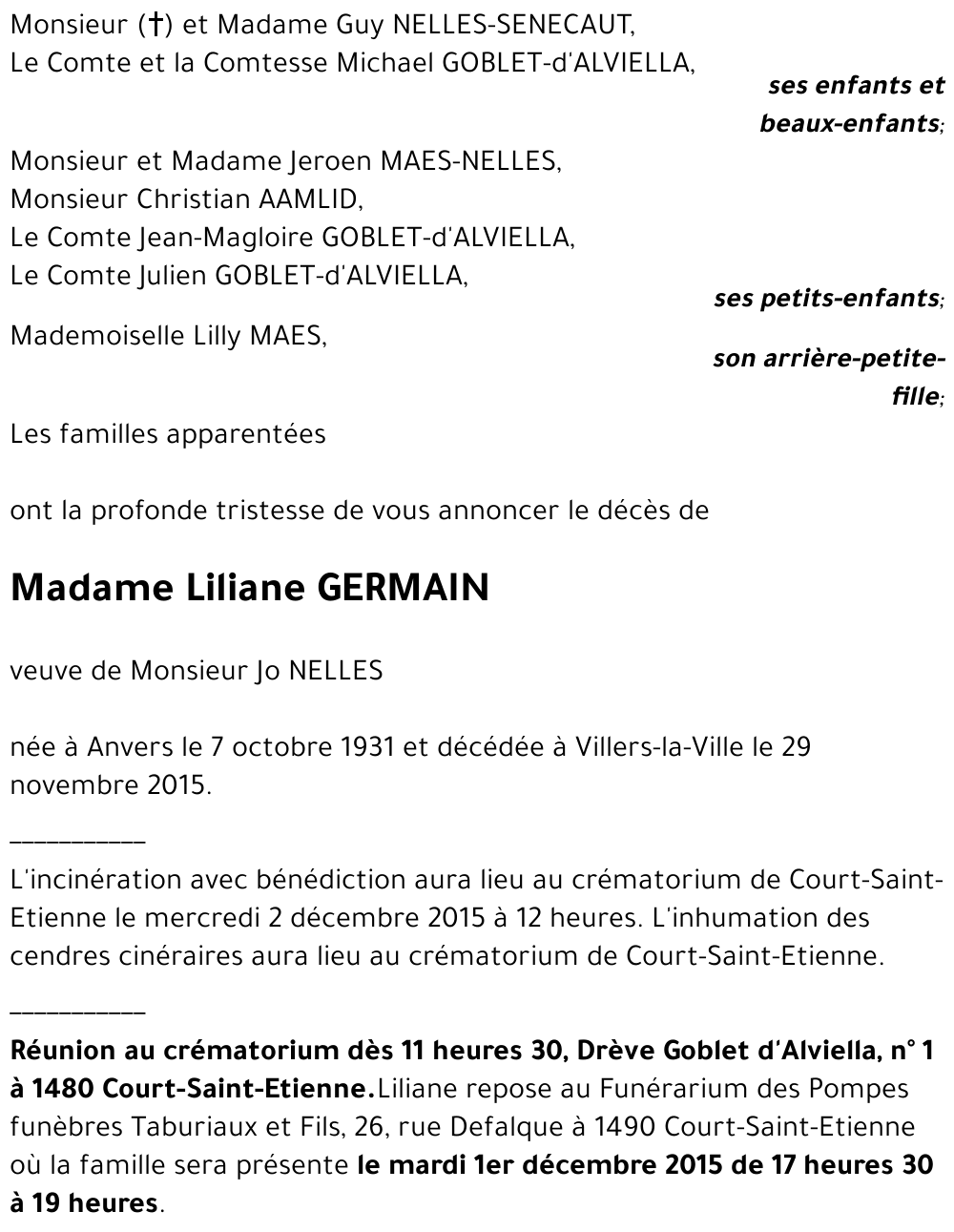 Liliane GERMAIN