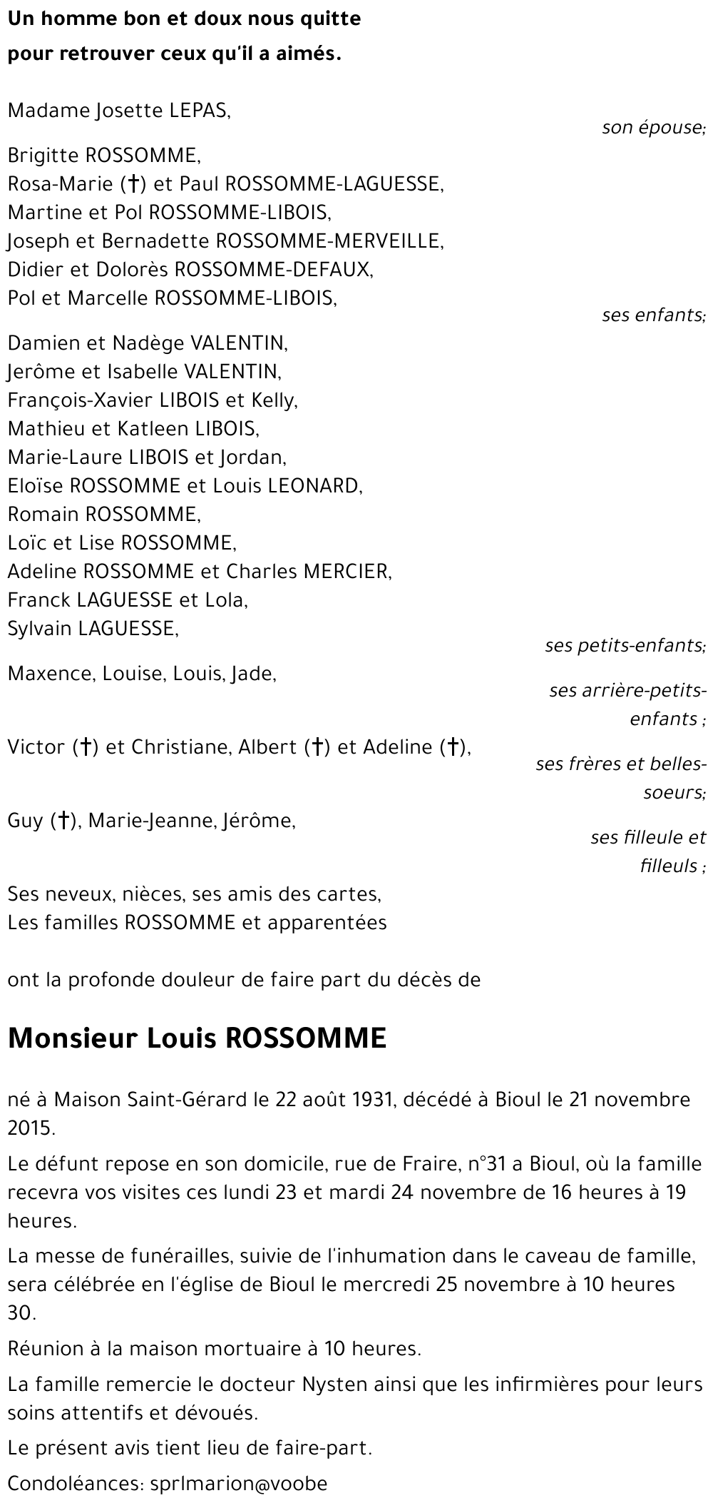 Louis ROSSOMME