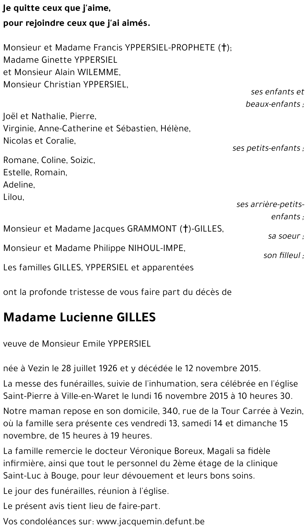 Lucienne GILLES