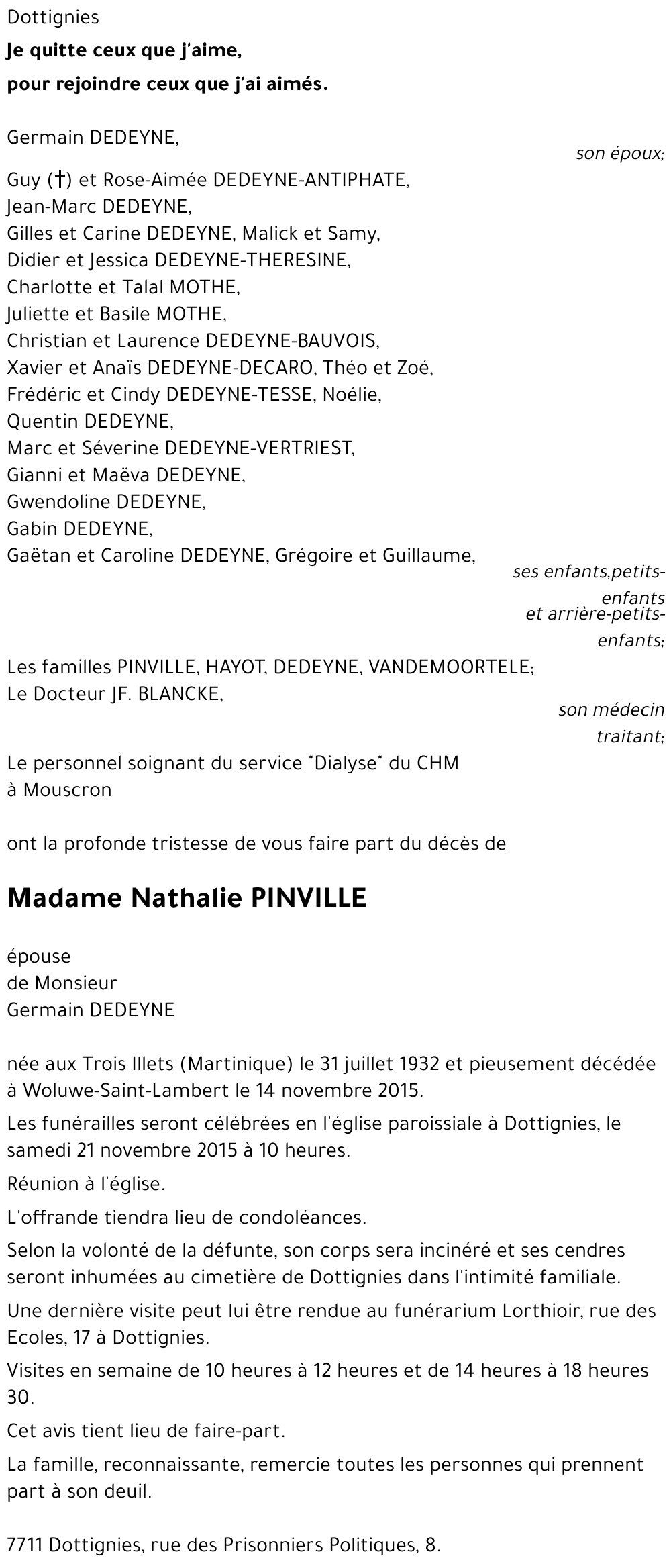 Nathalie PINVILLE