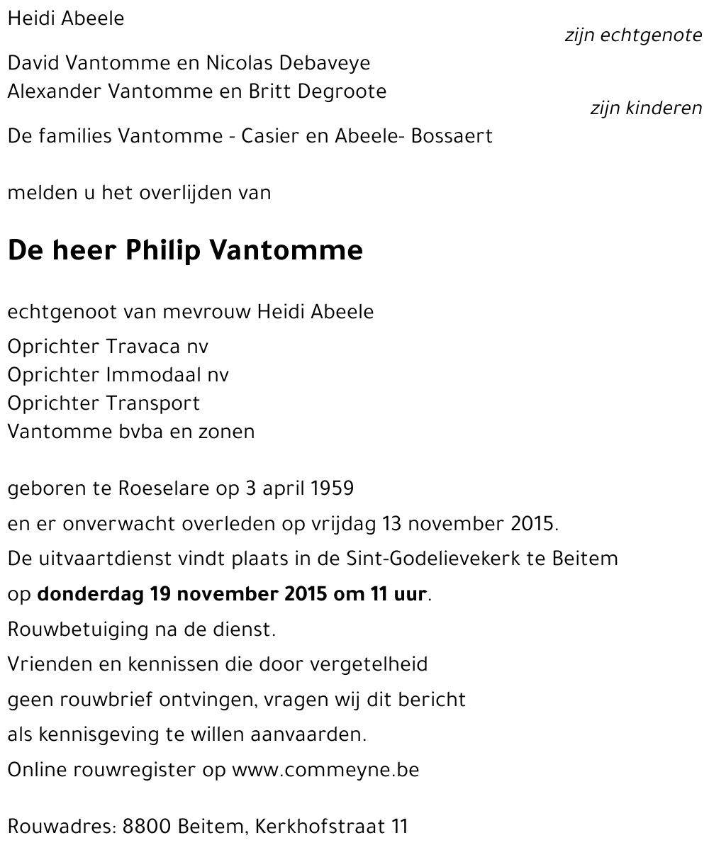 Philip Vantomme