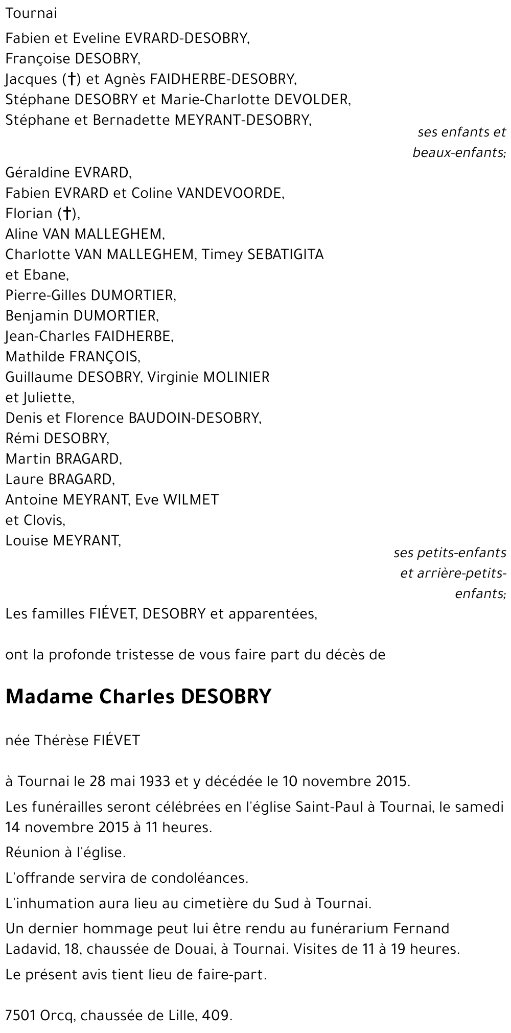 Thérèse FIEVET