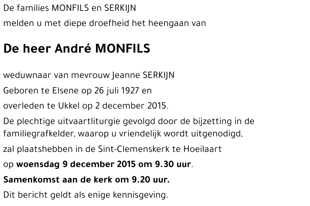André MONFILS