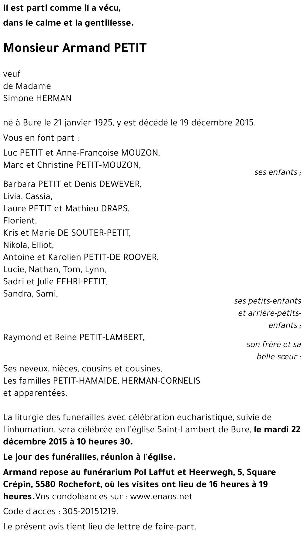 Armand PETIT