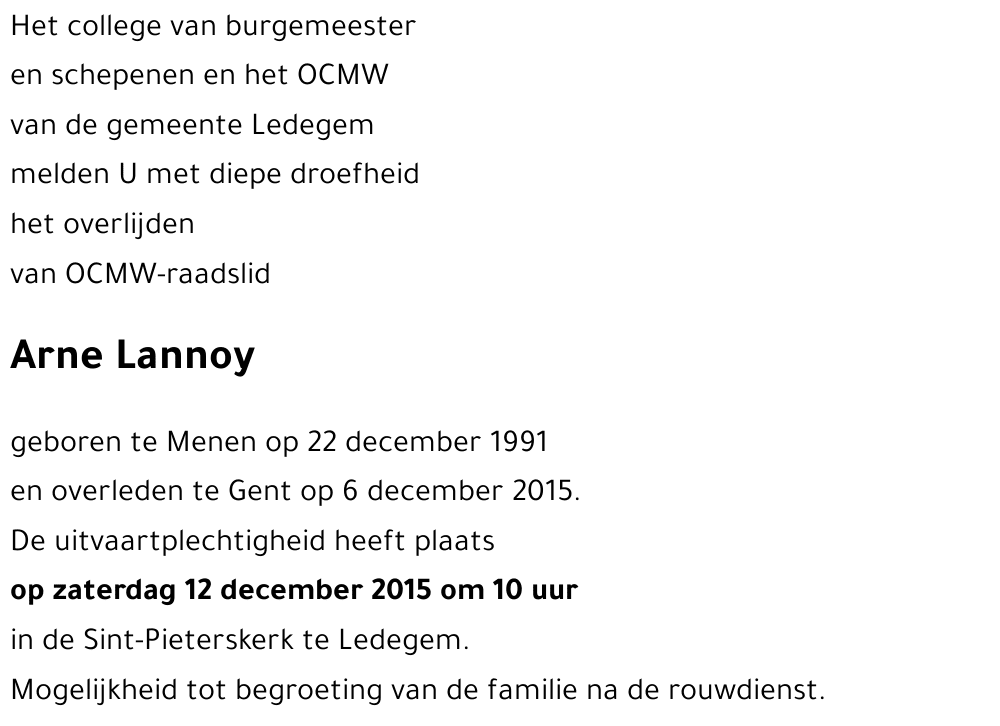Arne Lannoy