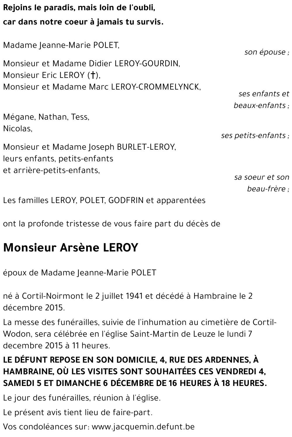 Arsène LEROY