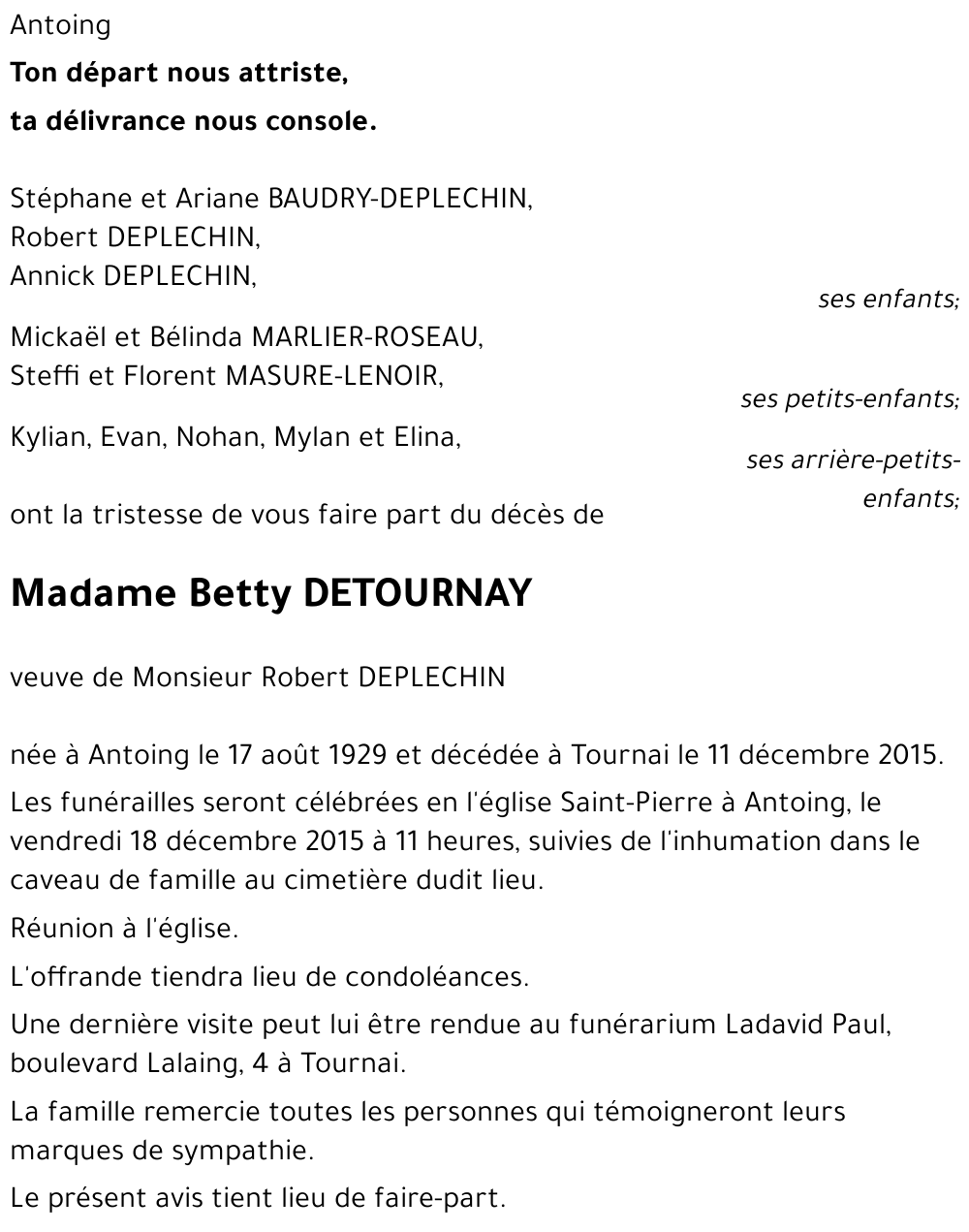 Betty DETOURNAY