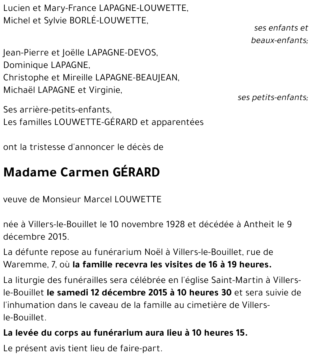 Carmen GÉRARD