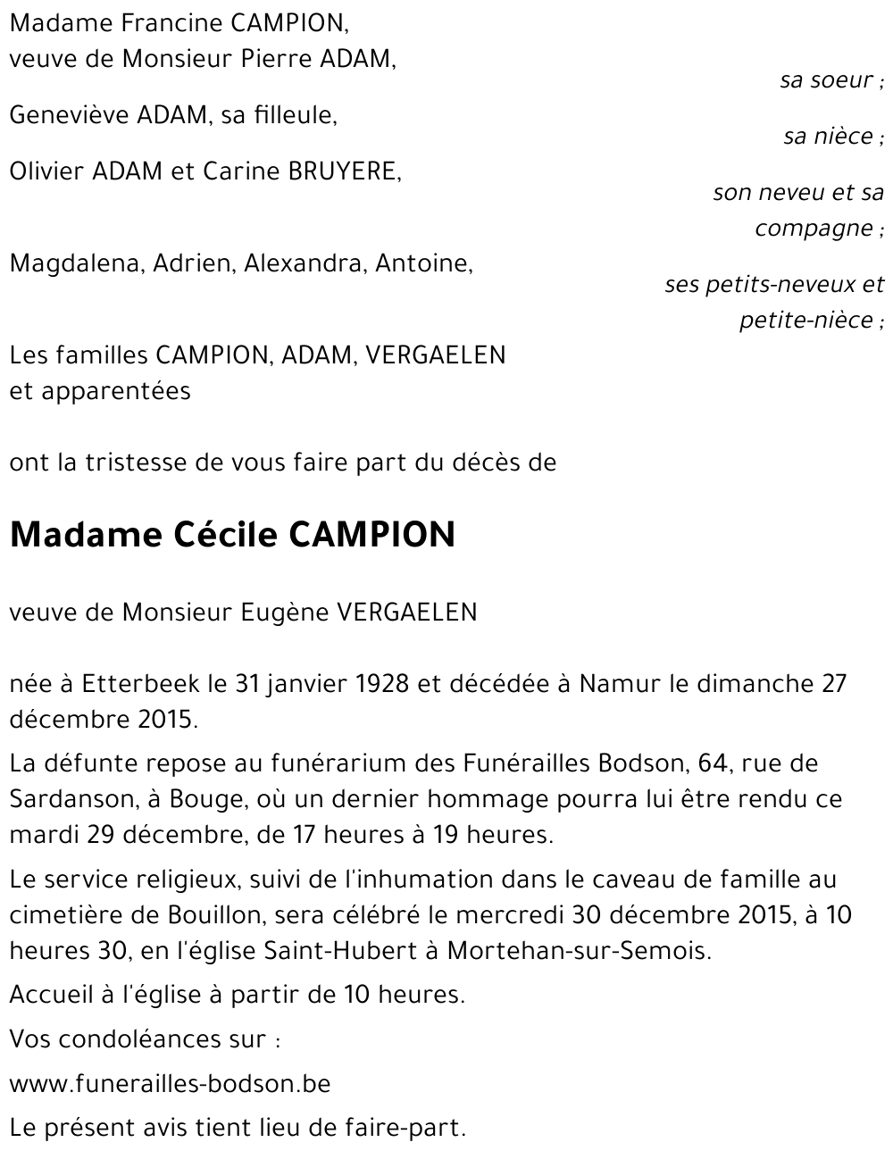 Cécile CAMPION