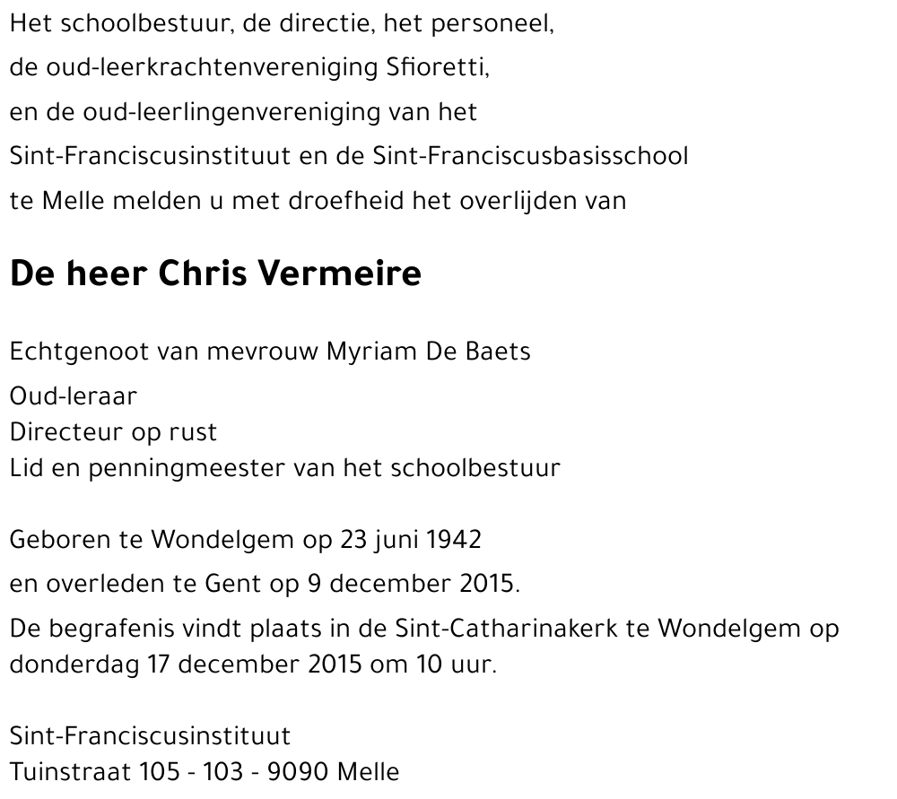 Chris Vermeire